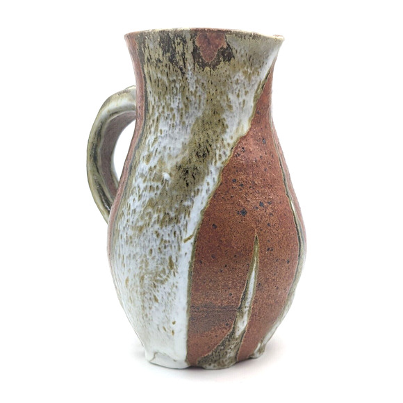 Mid Century Studio Pottery Pitcher with Heavy Glaze Signed JoJo - Picture 6 of 14